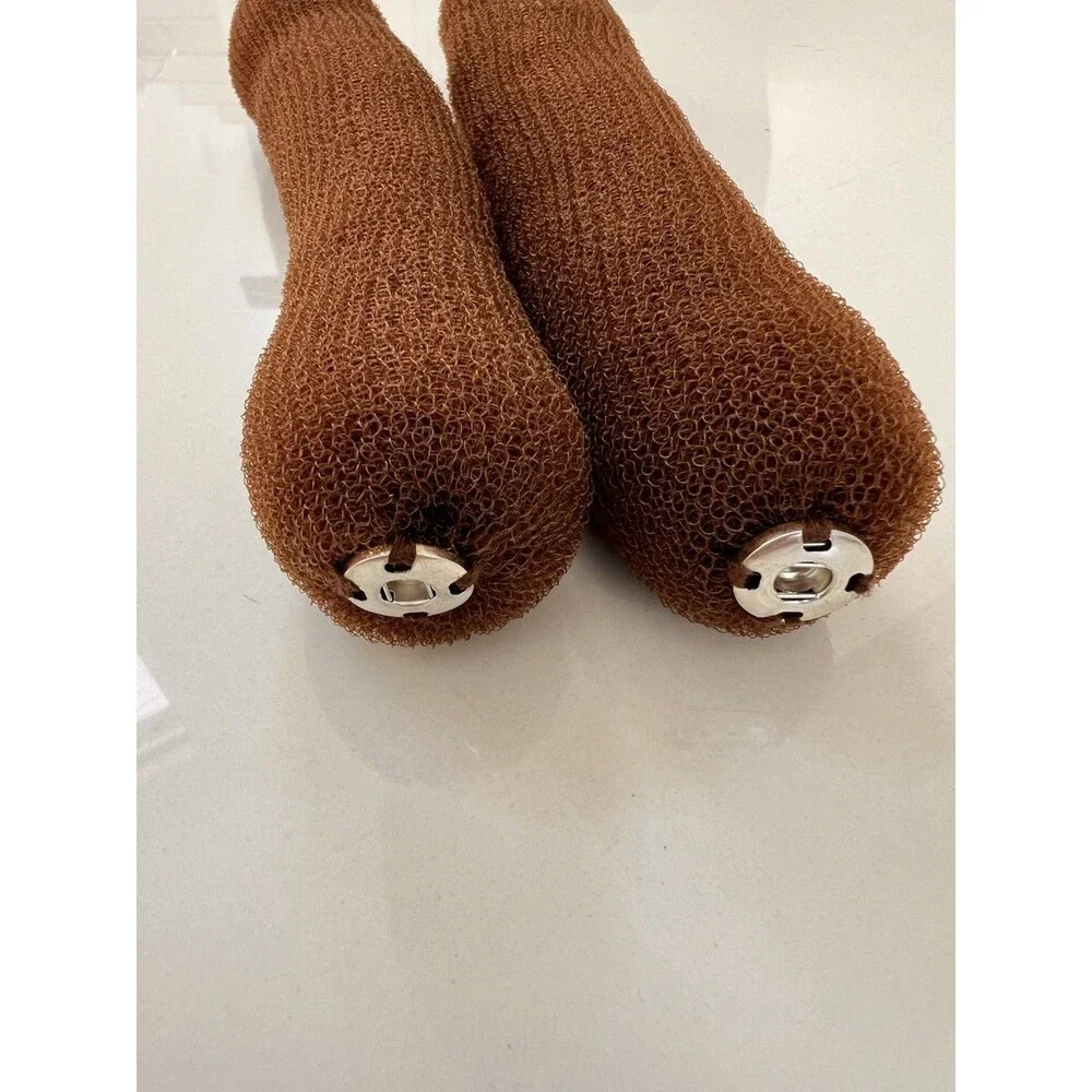 2pcs Mesh Bun Maker Hair Donut Classic Bun Styling Tool Snap Button Easy Updo